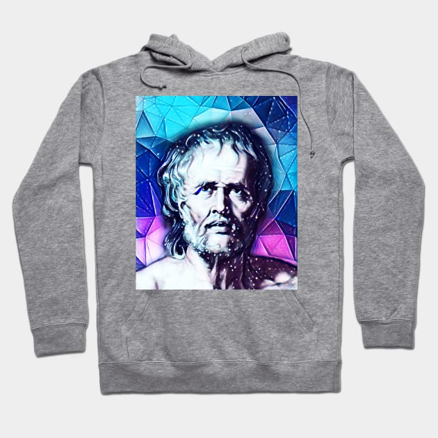 Lucius Annaeus Seneca Snowy Portrait | Lucius Annaeus Seneca Artwork 13 Hoodie by JustLit